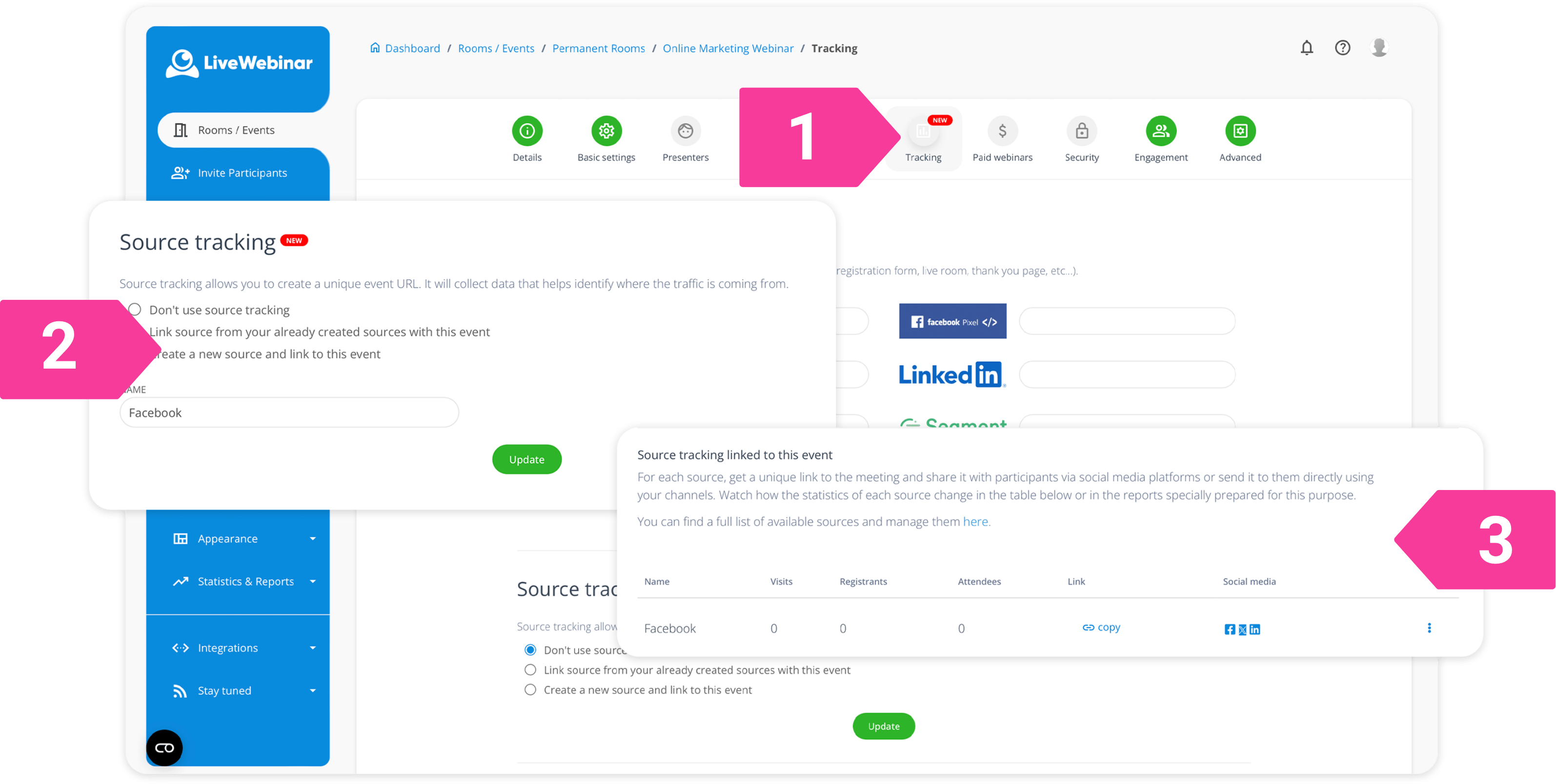 How to use source tracking