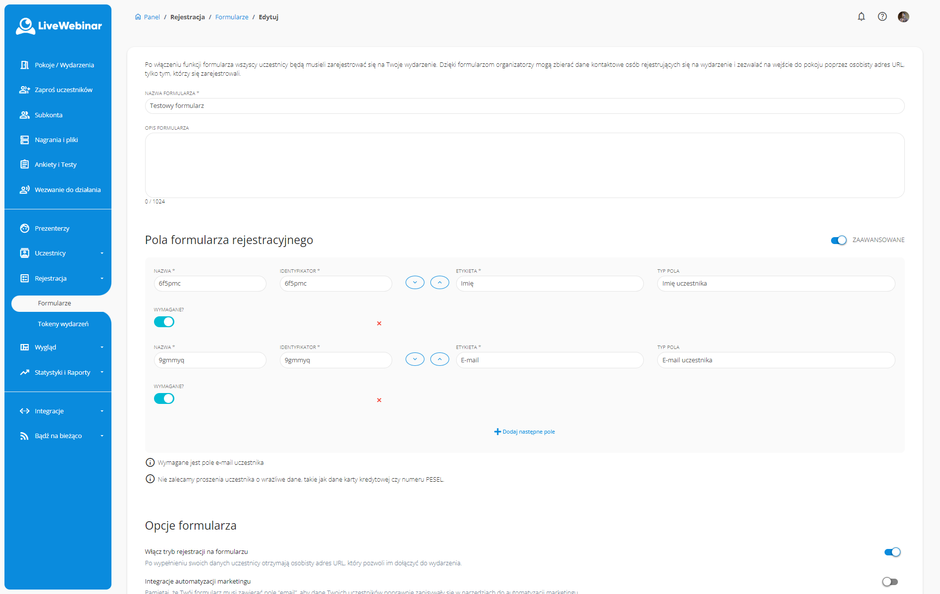 one click registration link to your webinar
