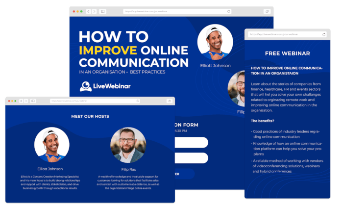 Custom registration pages