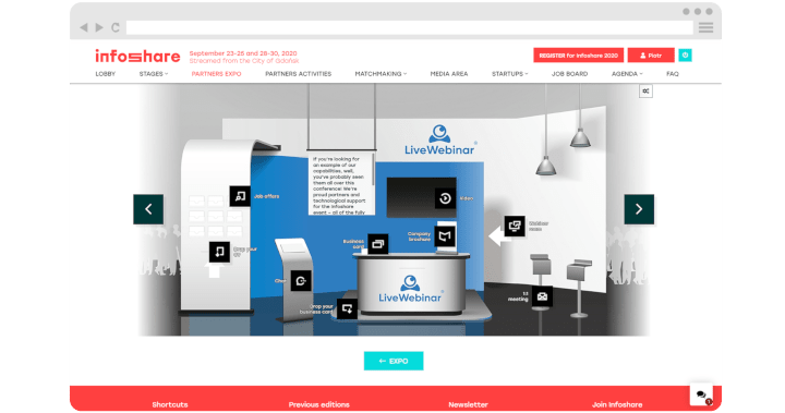 Host <span class="font-weight-bold">engaging hybrid and virtual events</span> without effort